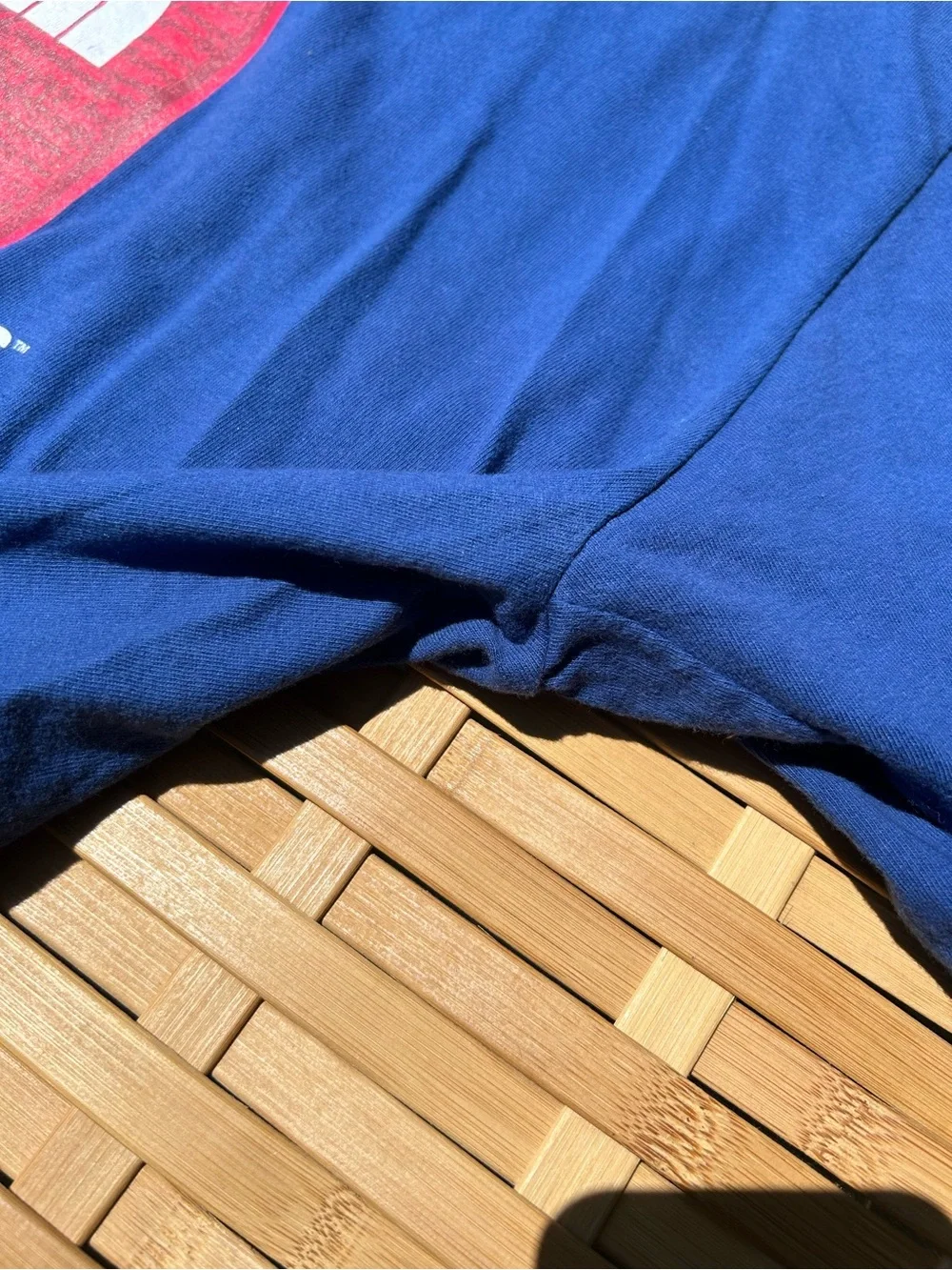 🔥3/$8- The North Face Blue Short Sleeve Tee with Red Logo